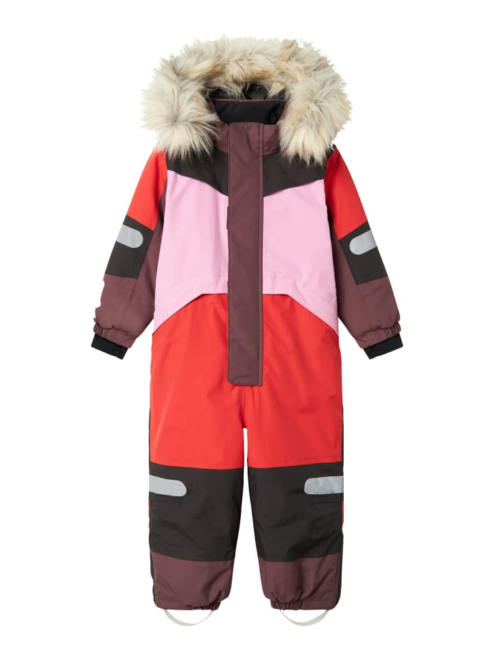 name it Skianzug NMNSTORM12 SKI SUIT BLOCK in valiant poppy günstig kaufen