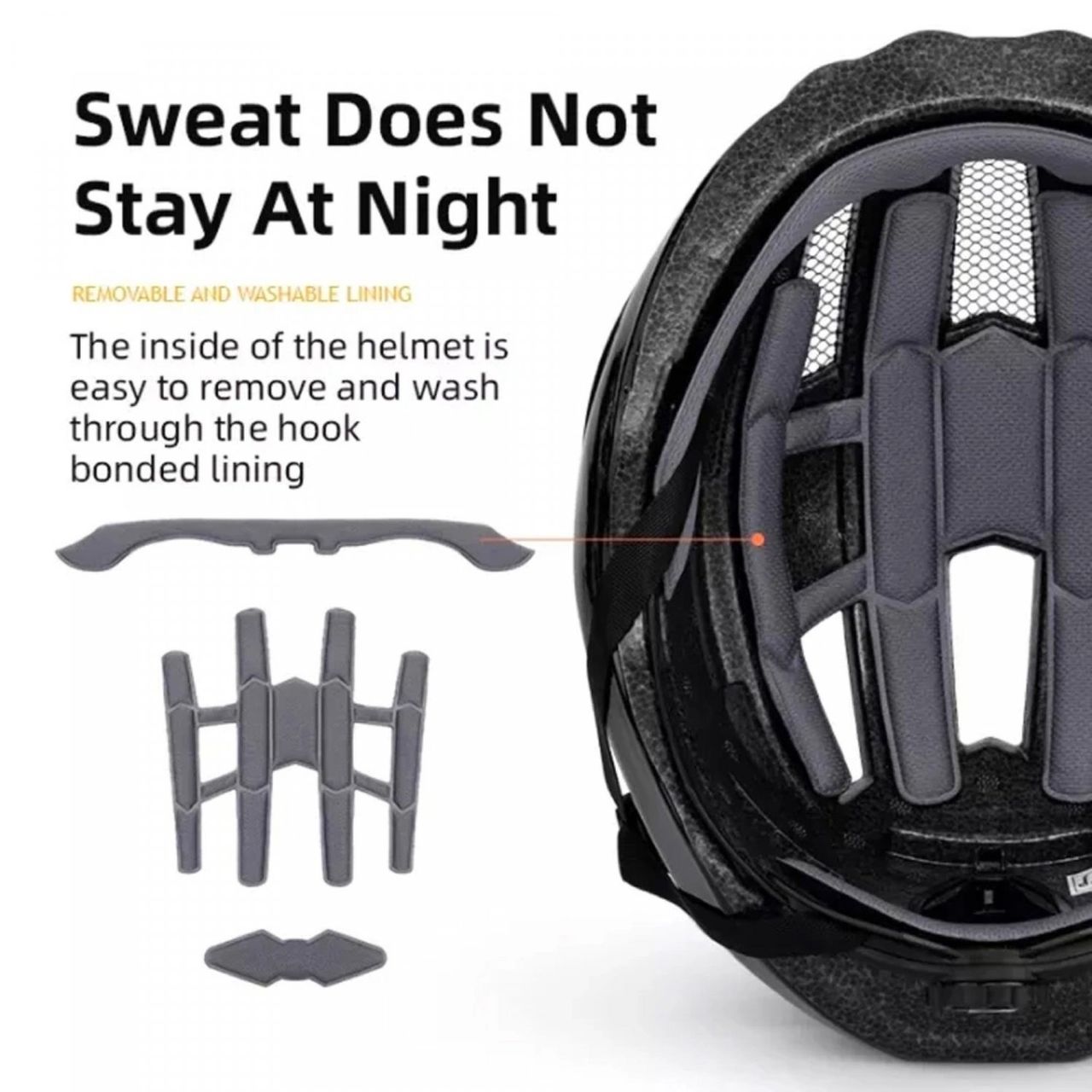 Rockbros ZK-013BK Fahrradhelm in Schwarz mit verstellbarem Verschluss 55-60 cm