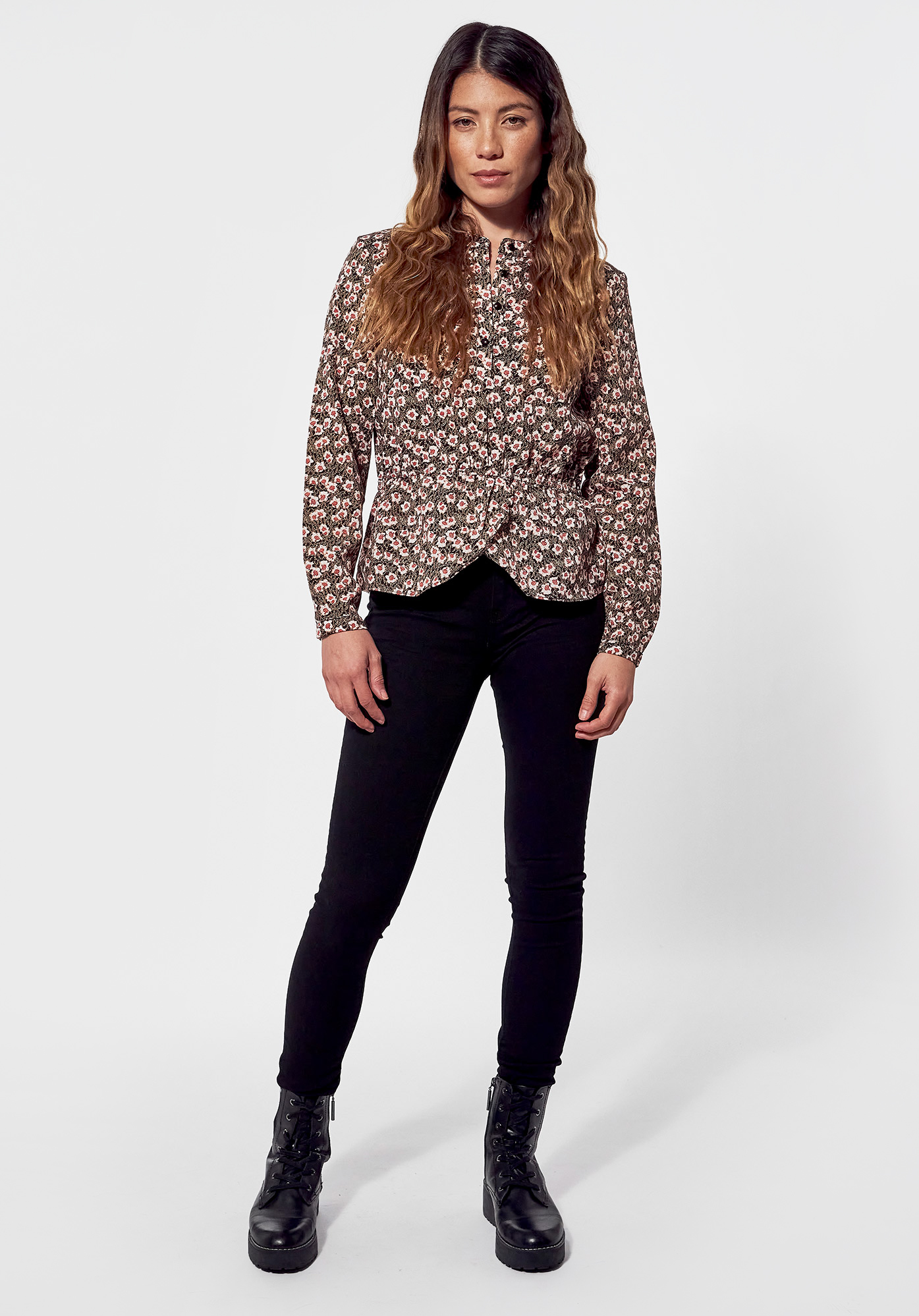 VEEP   Blouse régular Femme avec imprimé fleuri