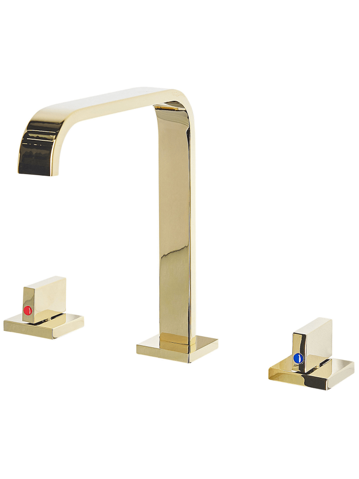 Beliani Wasserhähne KAGERA in Gold - (W) 5 x (H) 23 x (L) 21 cm günstig kaufen onesize