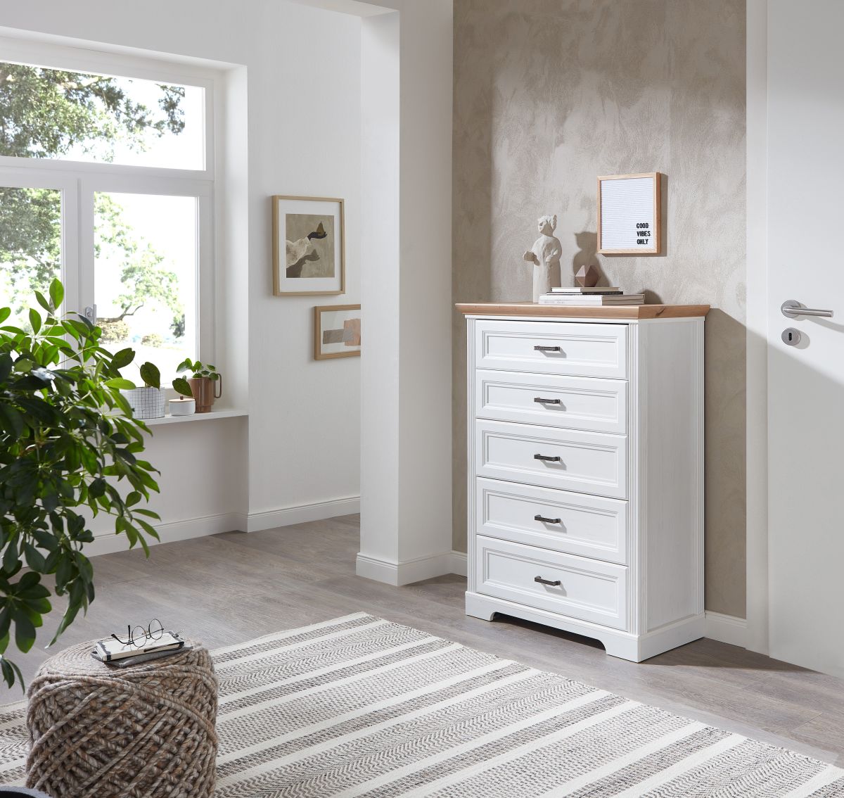 Kommode Jasmin weiß 93x121