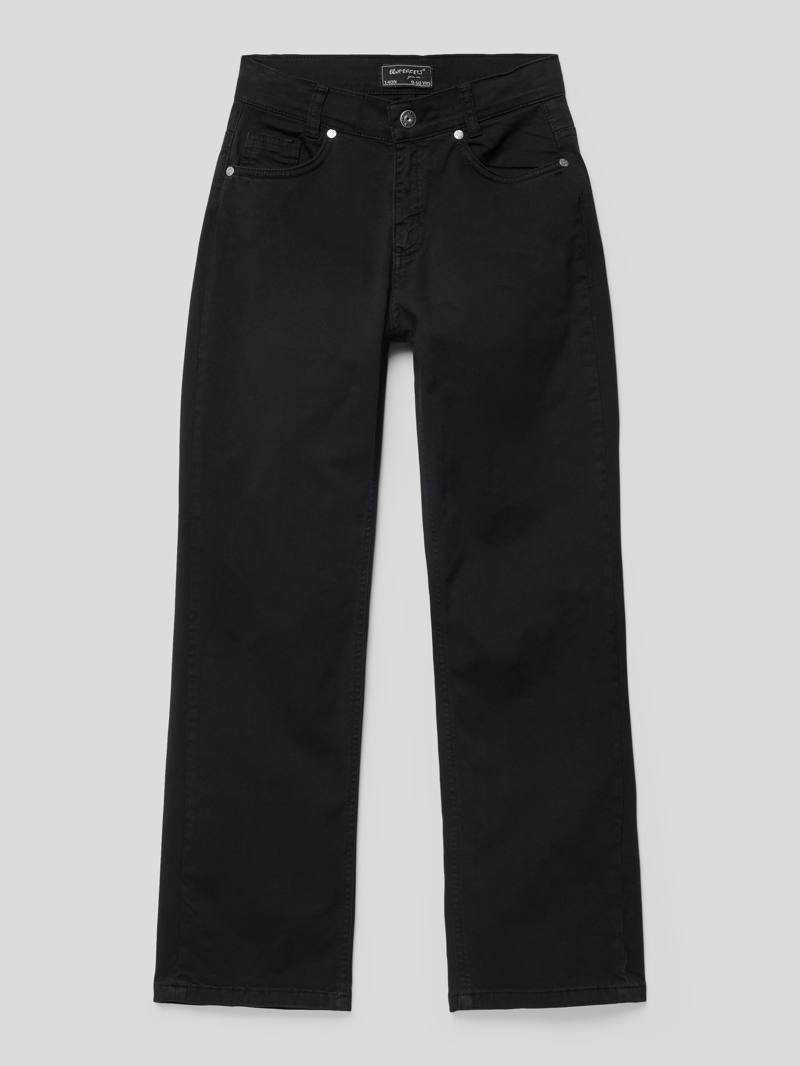 Hose mit Label-Detail in schwarz