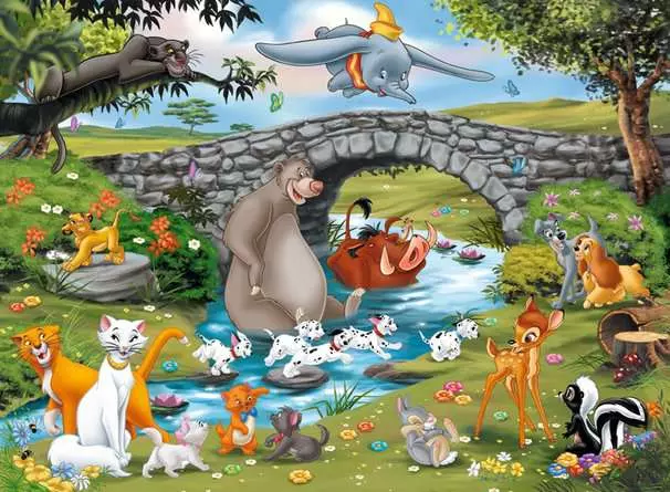 Kinderpuzzle ab 6 Jahren - Die Familie der Animal Friends - 100 Teile