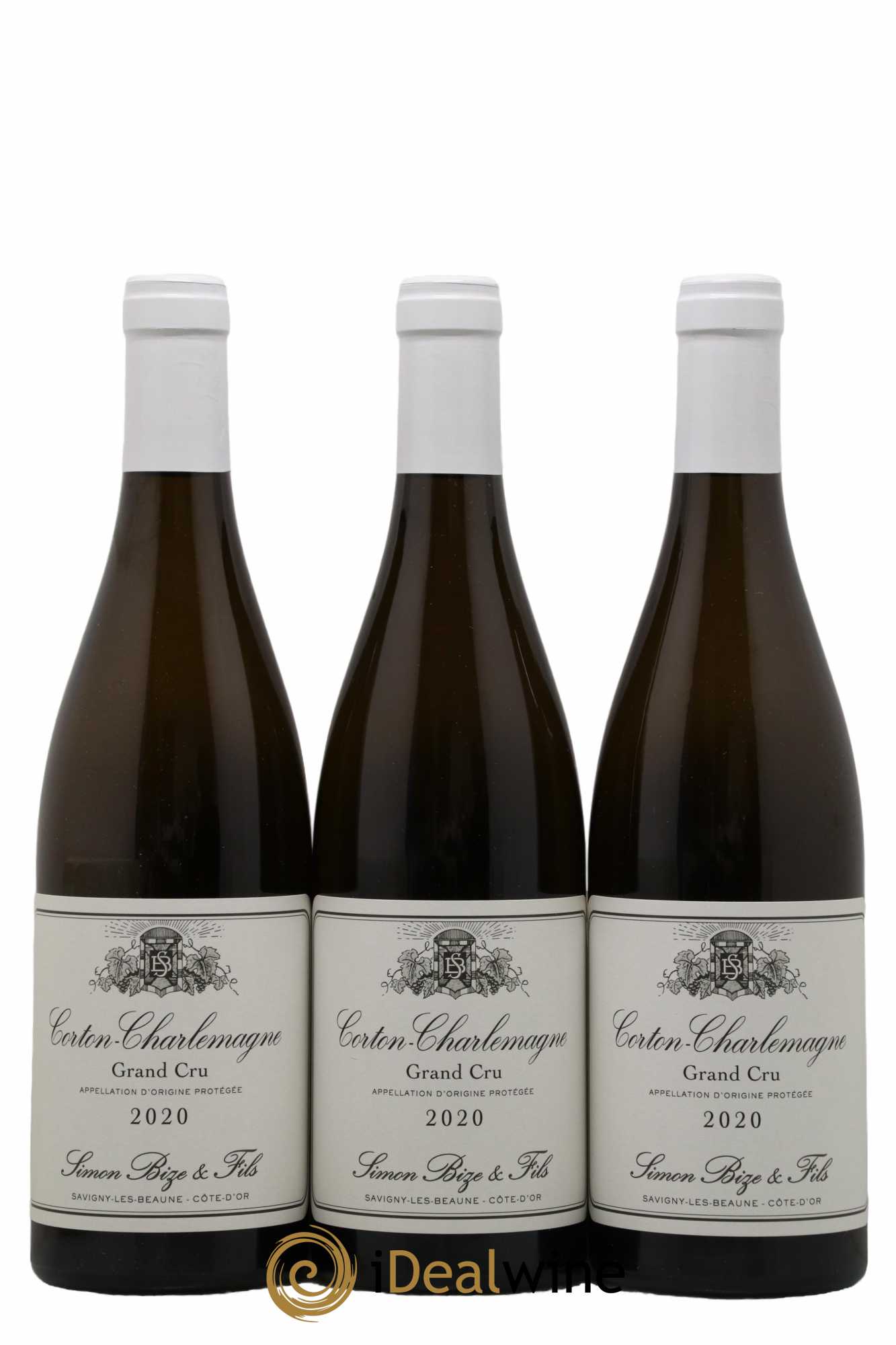Corton-Charlemagne Grand Cru Simon Bize & Fils  2020 - Lot de 3 Bouteilles