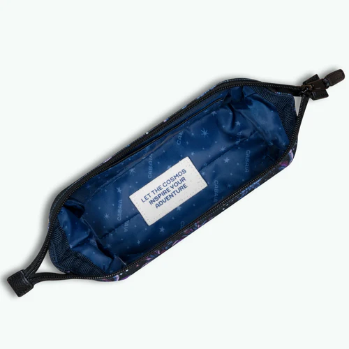 Saturn black school pencil case