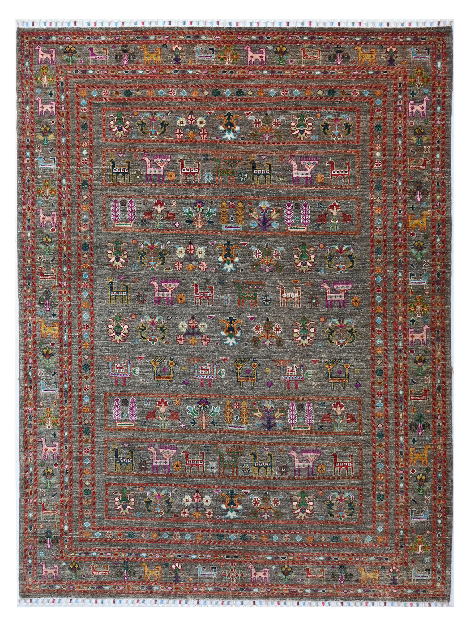 Chobi Schal ca. 153 x 199 cm, Unikat / Einzelstück