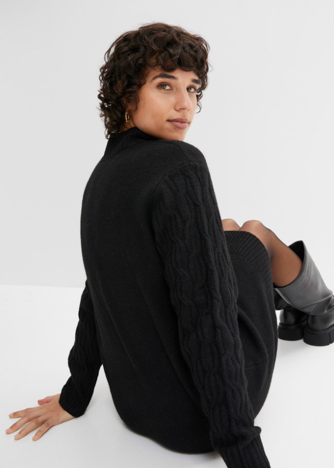 Strickkleid mit Wollanteil