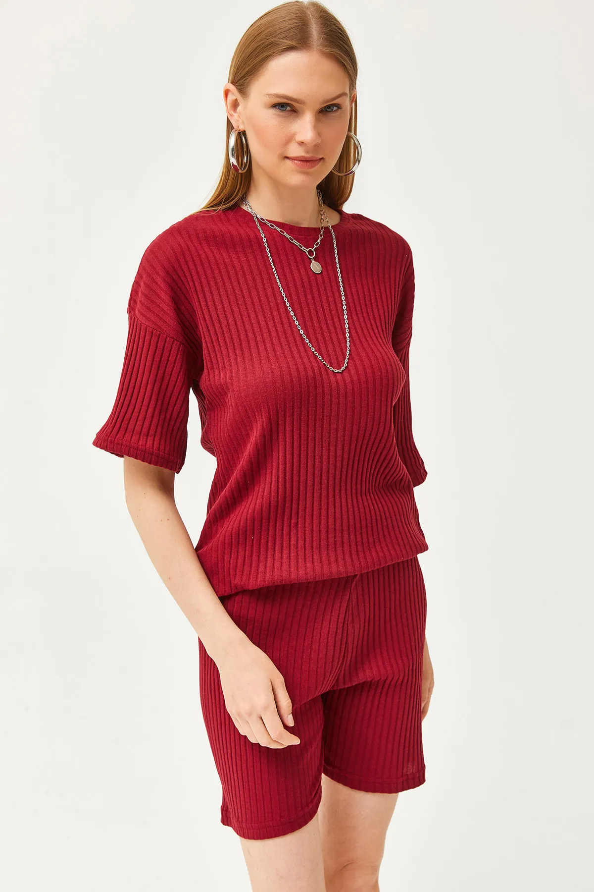 Olalook  Zweiteiler - Bordeaux - Oversized