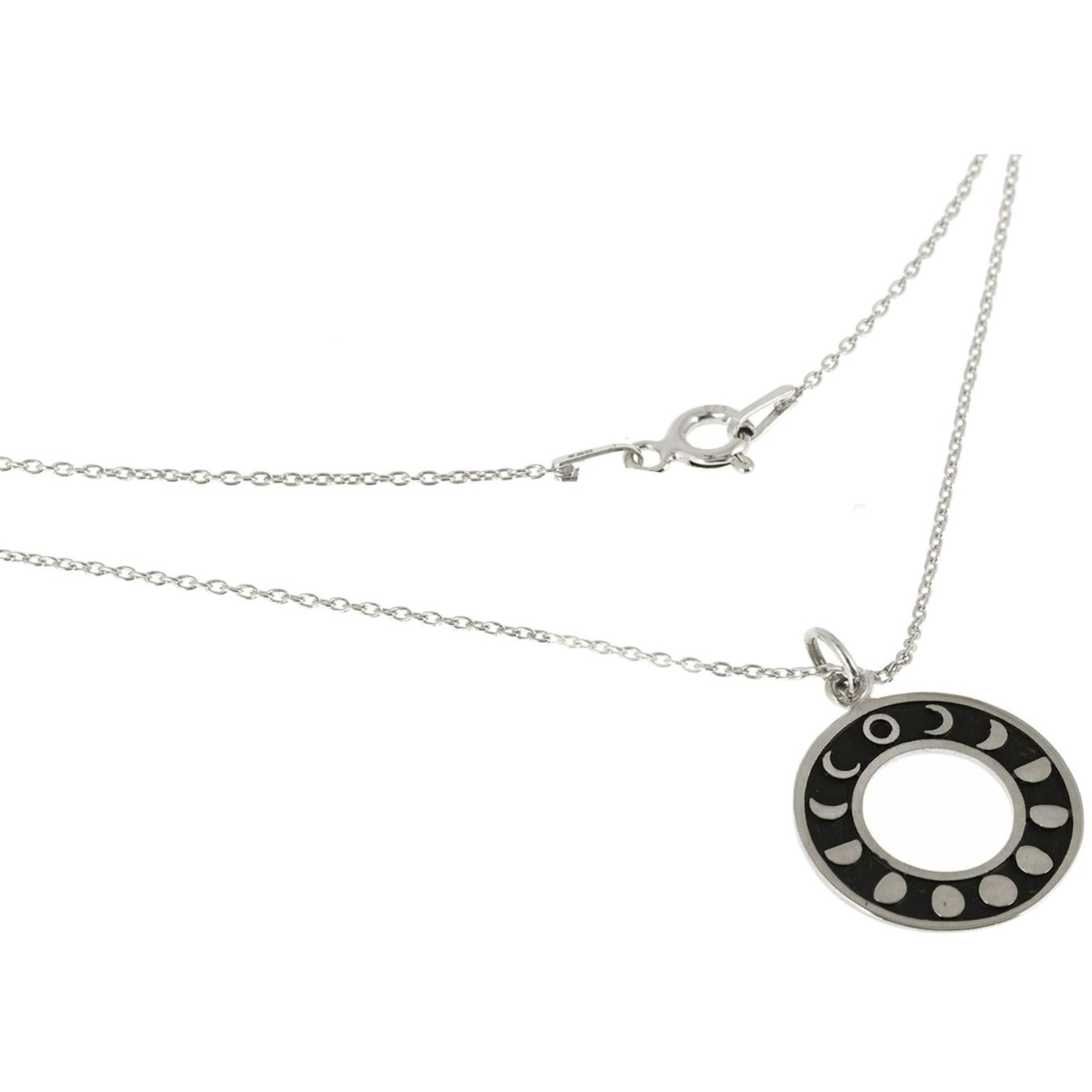 Kette mit Anhänger 'MONDPHASEN'