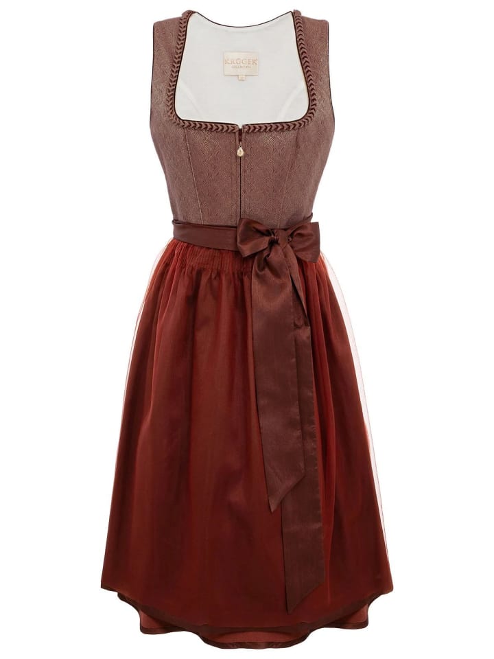 KRÜGER Midi Dirndl TAMIKA in braun günstig kaufen
