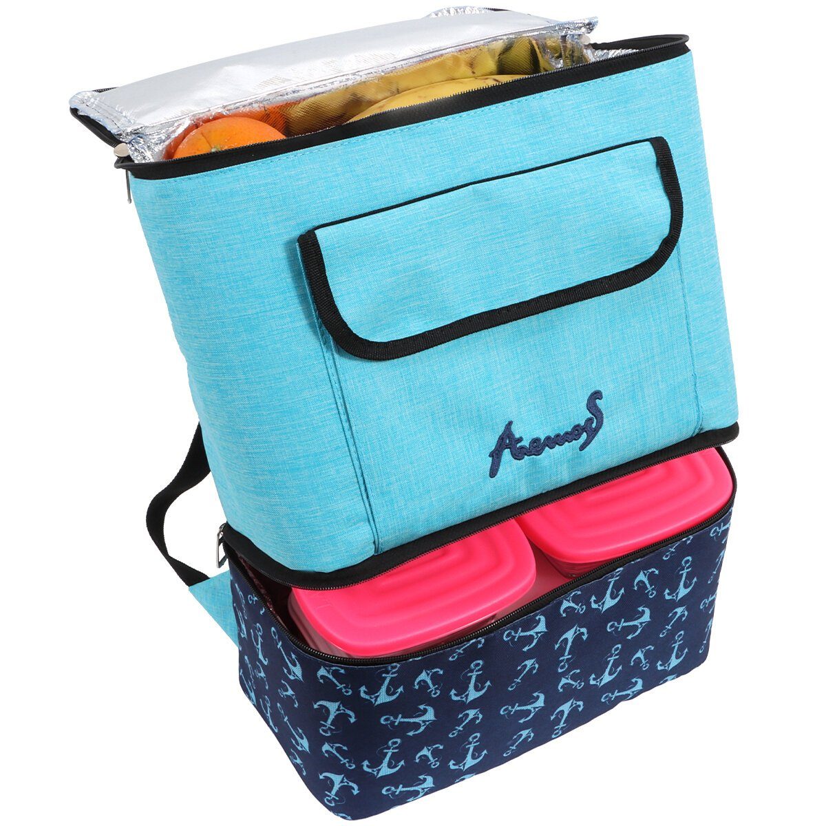 ANEMOSS Kühltasche Anemoss Sailboat Kühlrucksack, Blau, 17 L