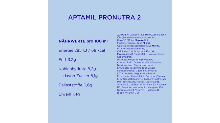 Aptamil Pronutra 2 Vorratspack 1200 g