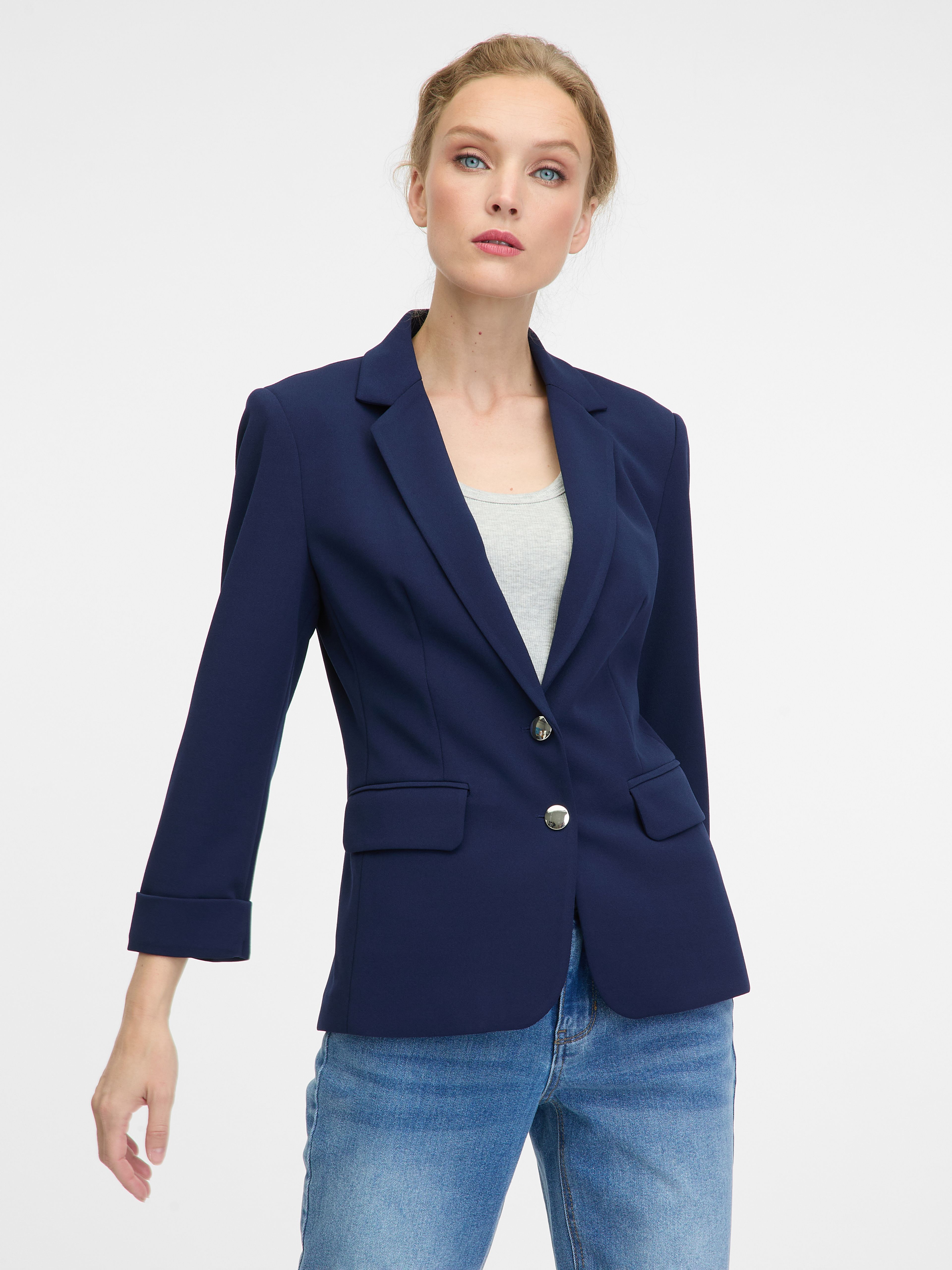 Dunkelblaue Damenjacke ORSAY