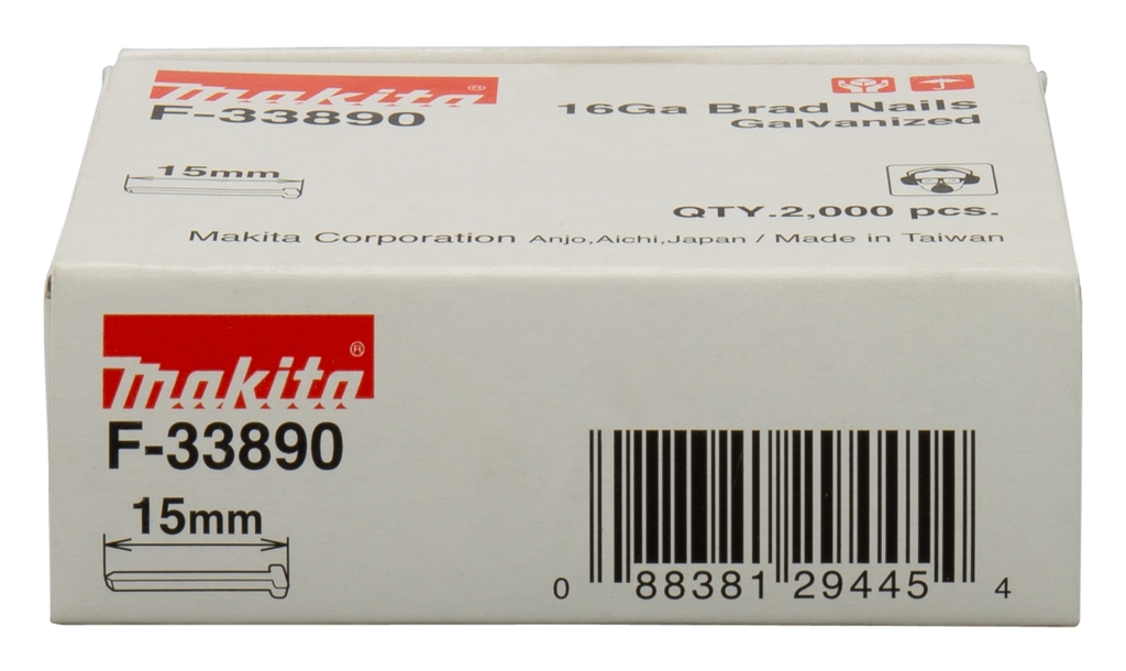 Akcesoria Makita F-33890 Brad 15 mm 1,3 x 1,6 mm 2000 sztuk