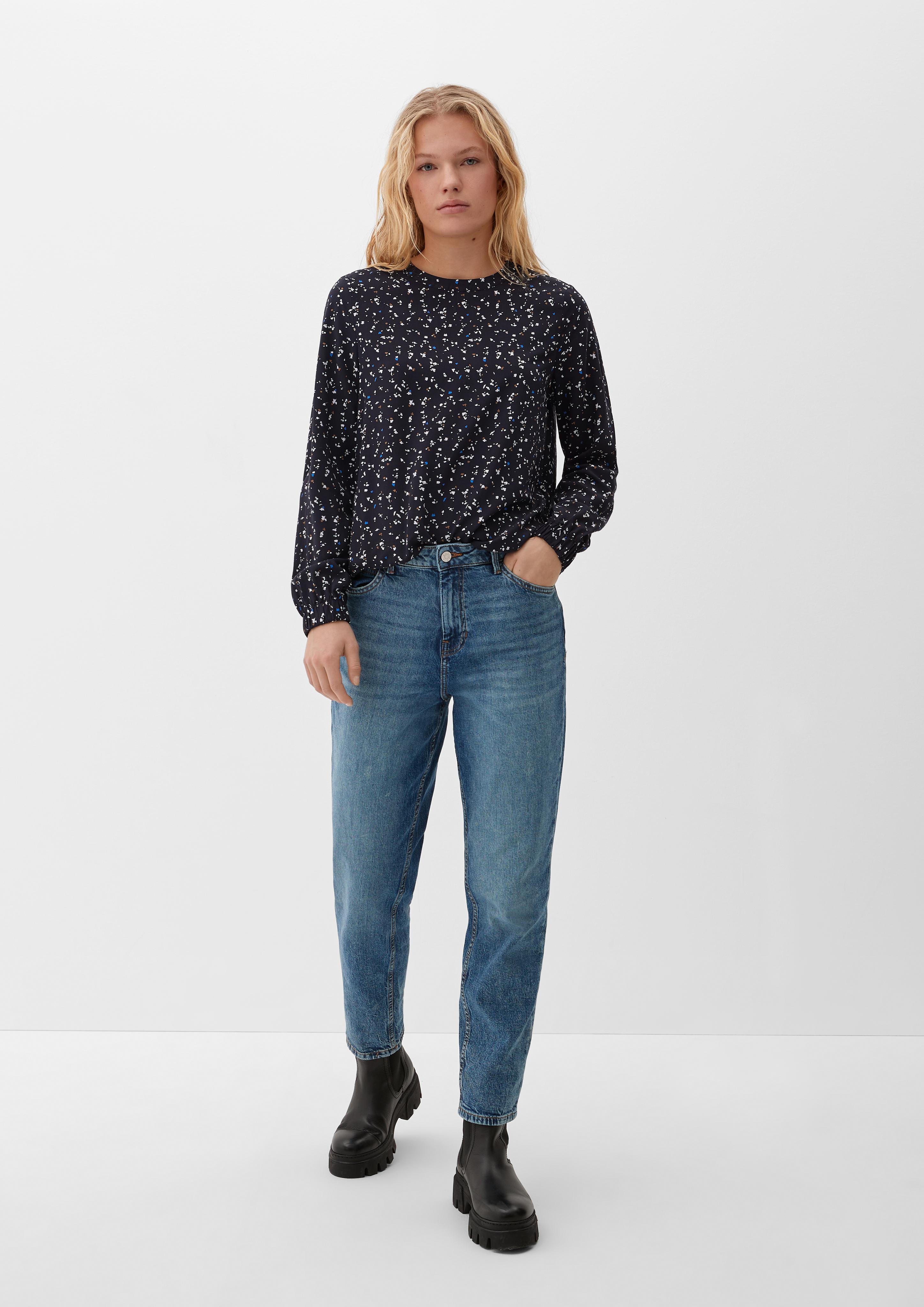 Viskosebluse in abstraktem Muster  2124883-59A1