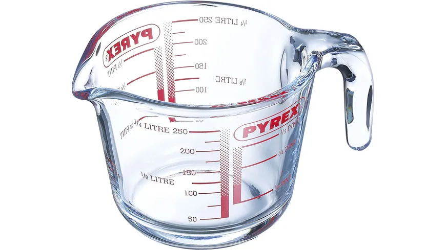 PYREX Messbecher aus Glas 0,25l