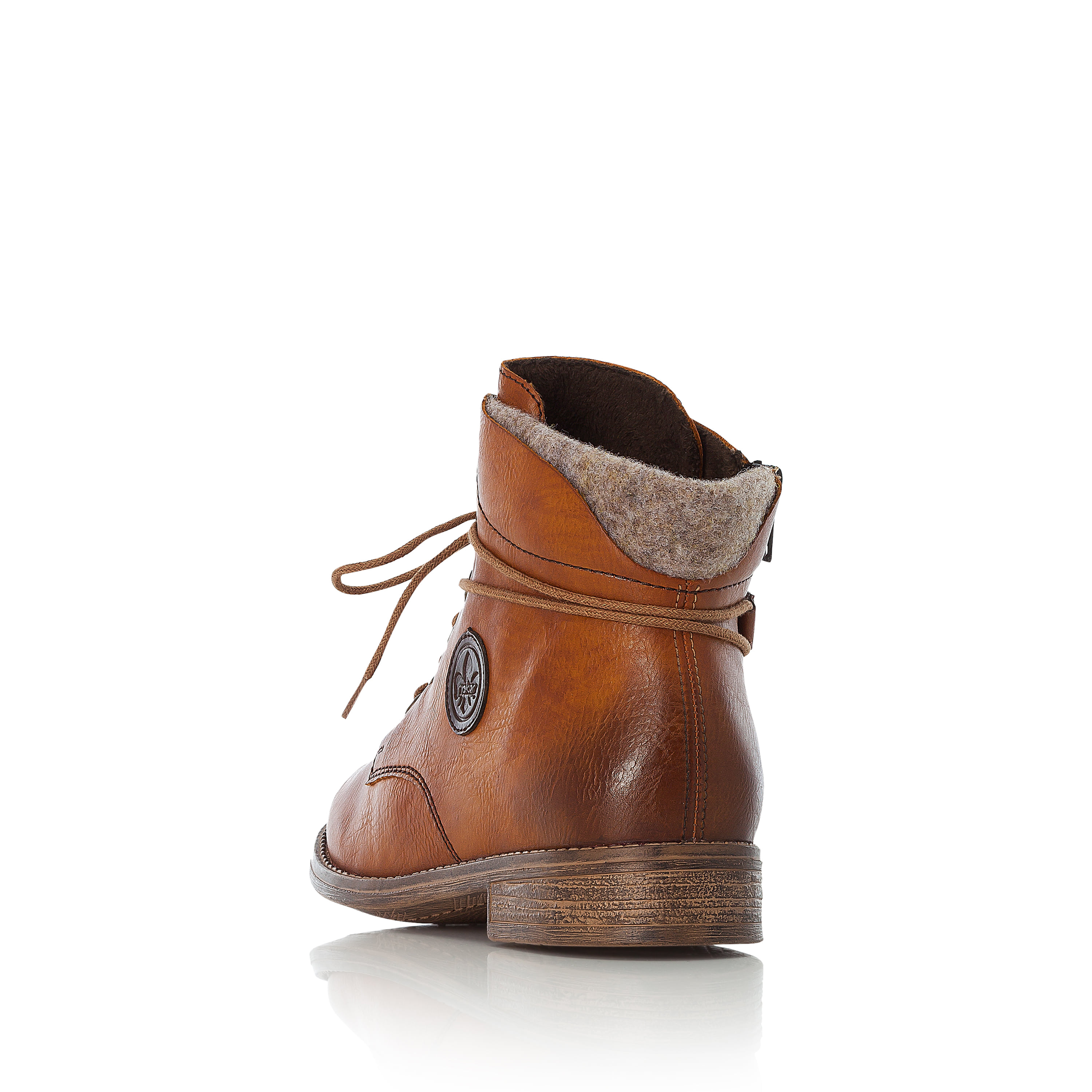Rieker Damen Schnürstiefel zimtbraun