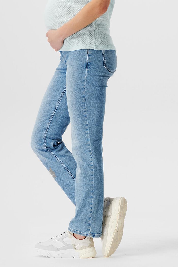 Jeans mit geradem Beinverlauf und Überbauchbund