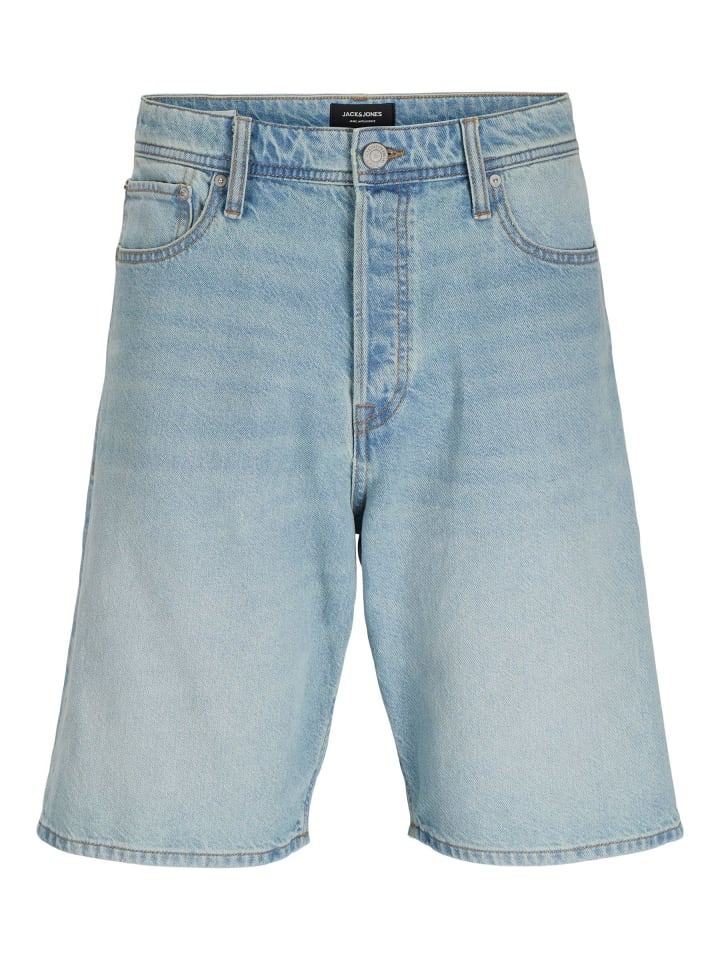 JACK & JONES PLUS Jeans-Shorts in Blue Denim günstig kaufen