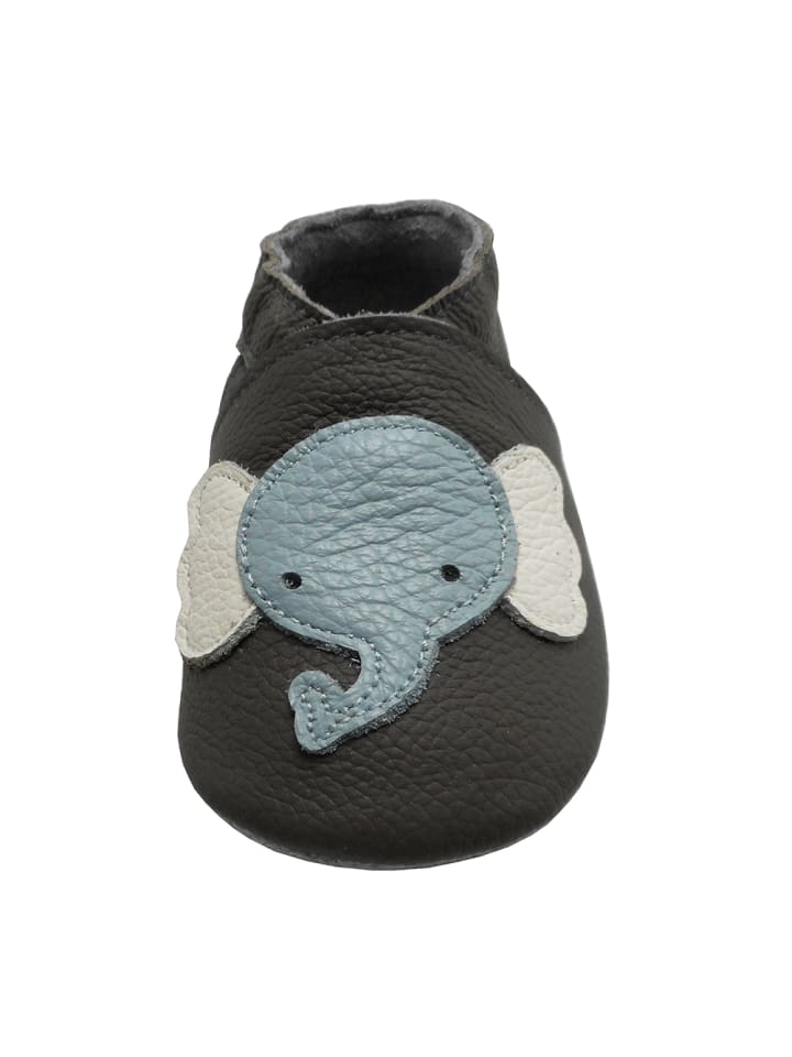 Yalion Leder-Krabbelschuhe 