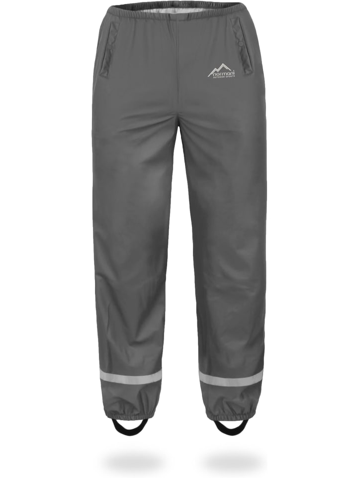Normani Outdoor Sports Kinder Regenhose York in Grau günstig kaufen
