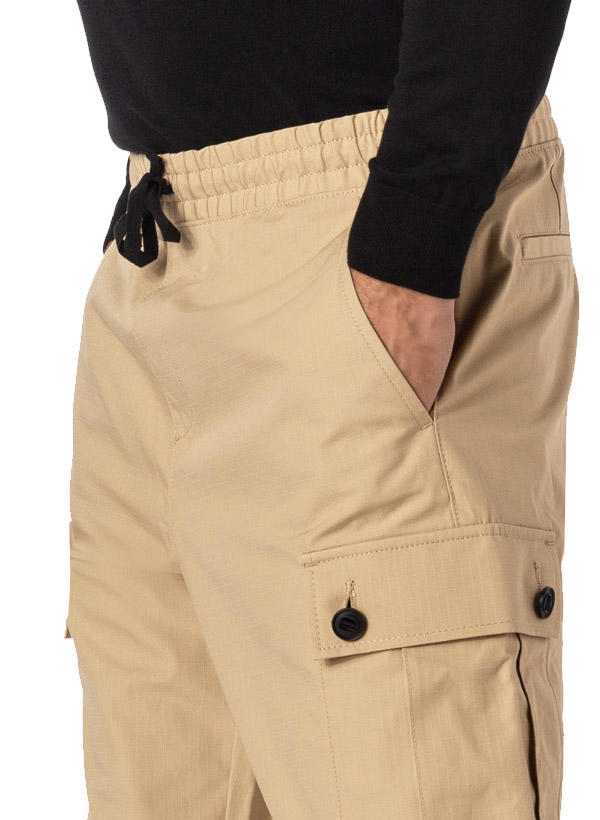 HUGO, Cargohose, Baumwolle, mittelbeige