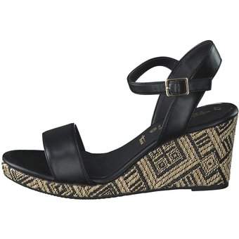 Tamaris Keilsandale in schwarz