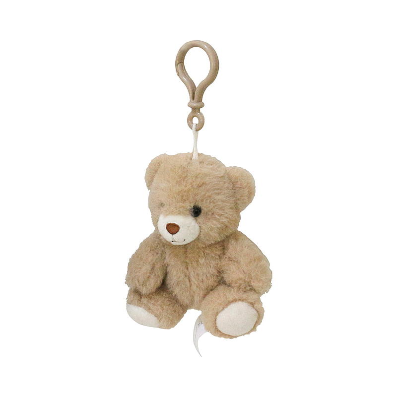 FunToys Bamse mini m/klips beige