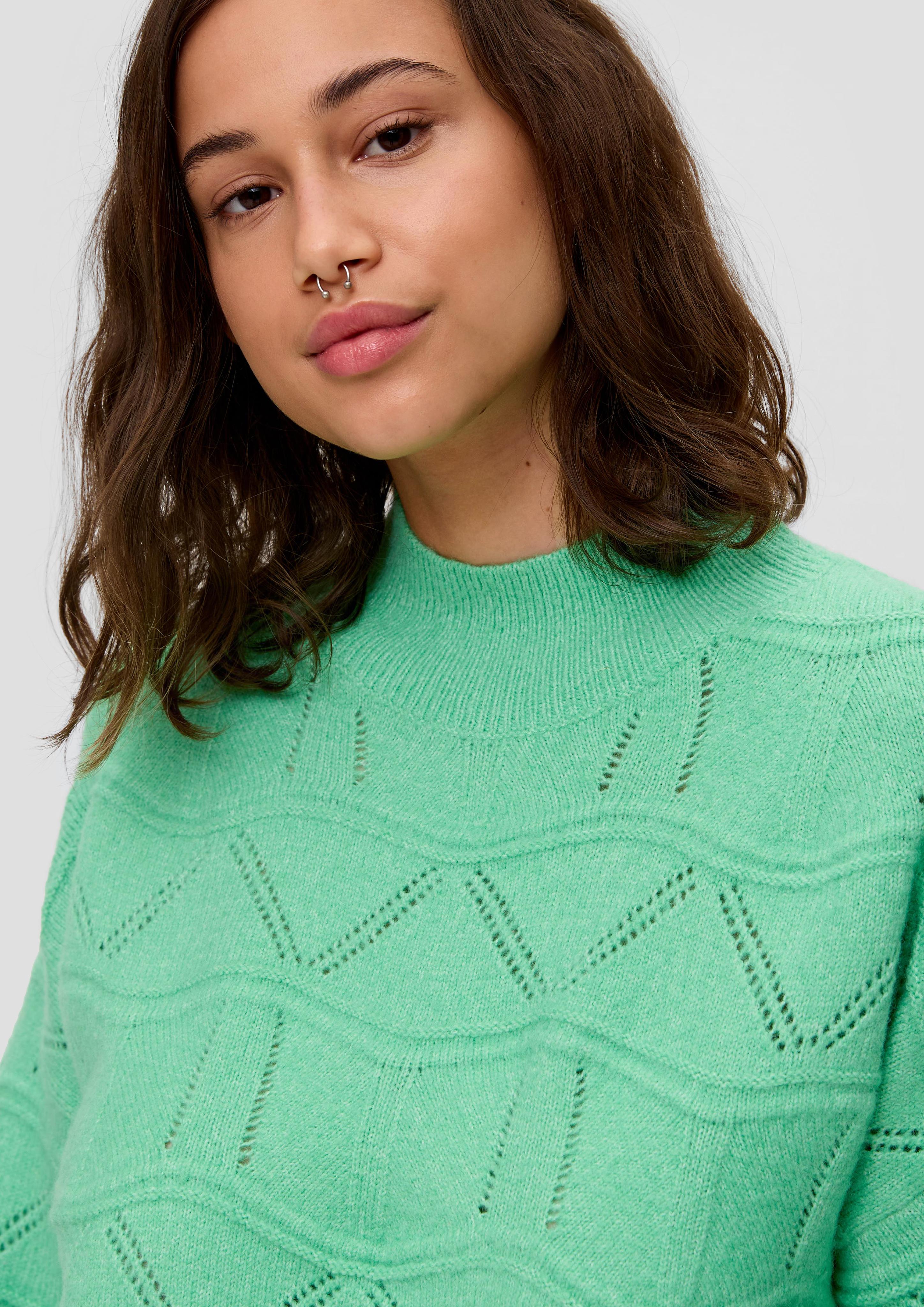 Strickpullover mit Ajourmuster  2137910-73W0