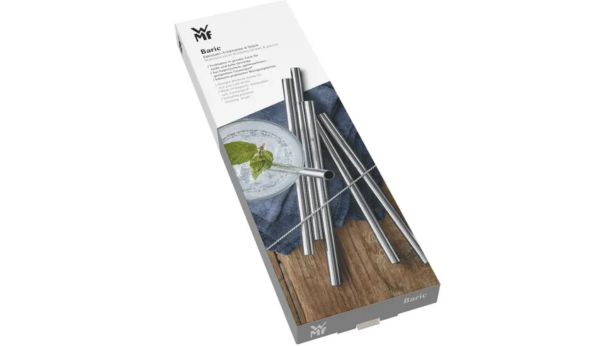 WMF Trinkhalm-Set Baric inkl. Bürste 18cm 6-tlg.