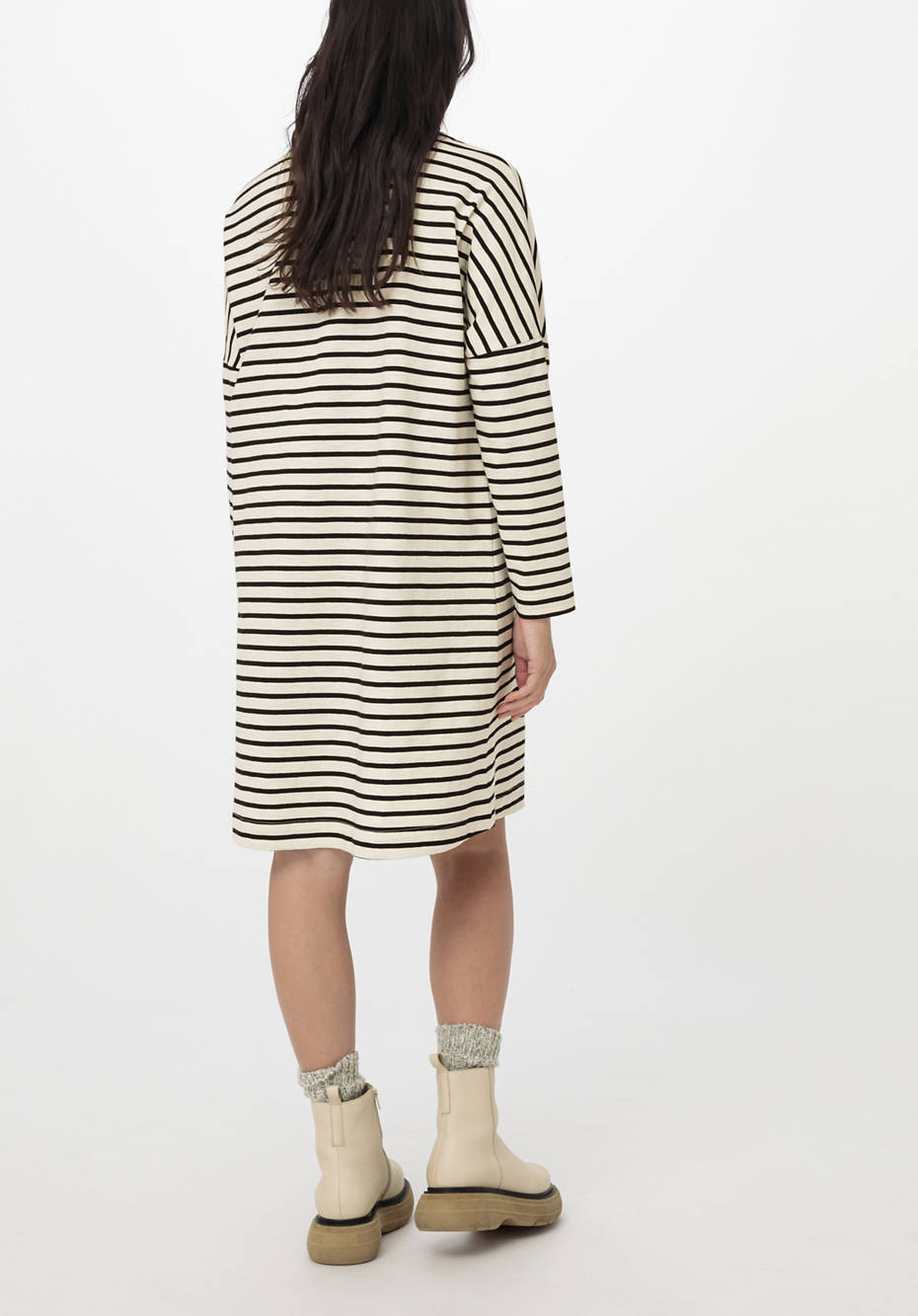 Ringelkleid aus reiner Bio-Baumwolle