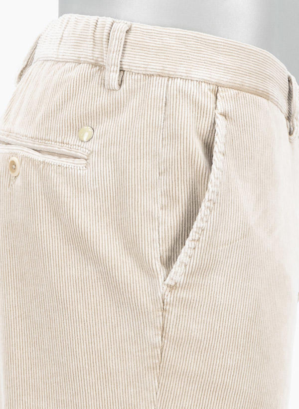 Alberto, Chino Jump, Slim Fit, Cord, hellbeige