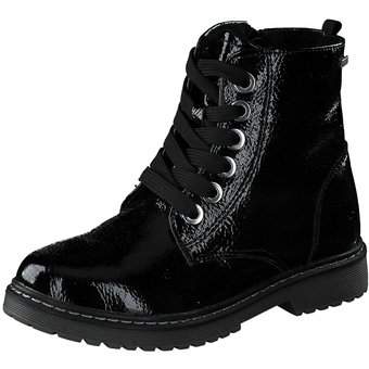 Tom Tailor Schnür Boots in schwarz