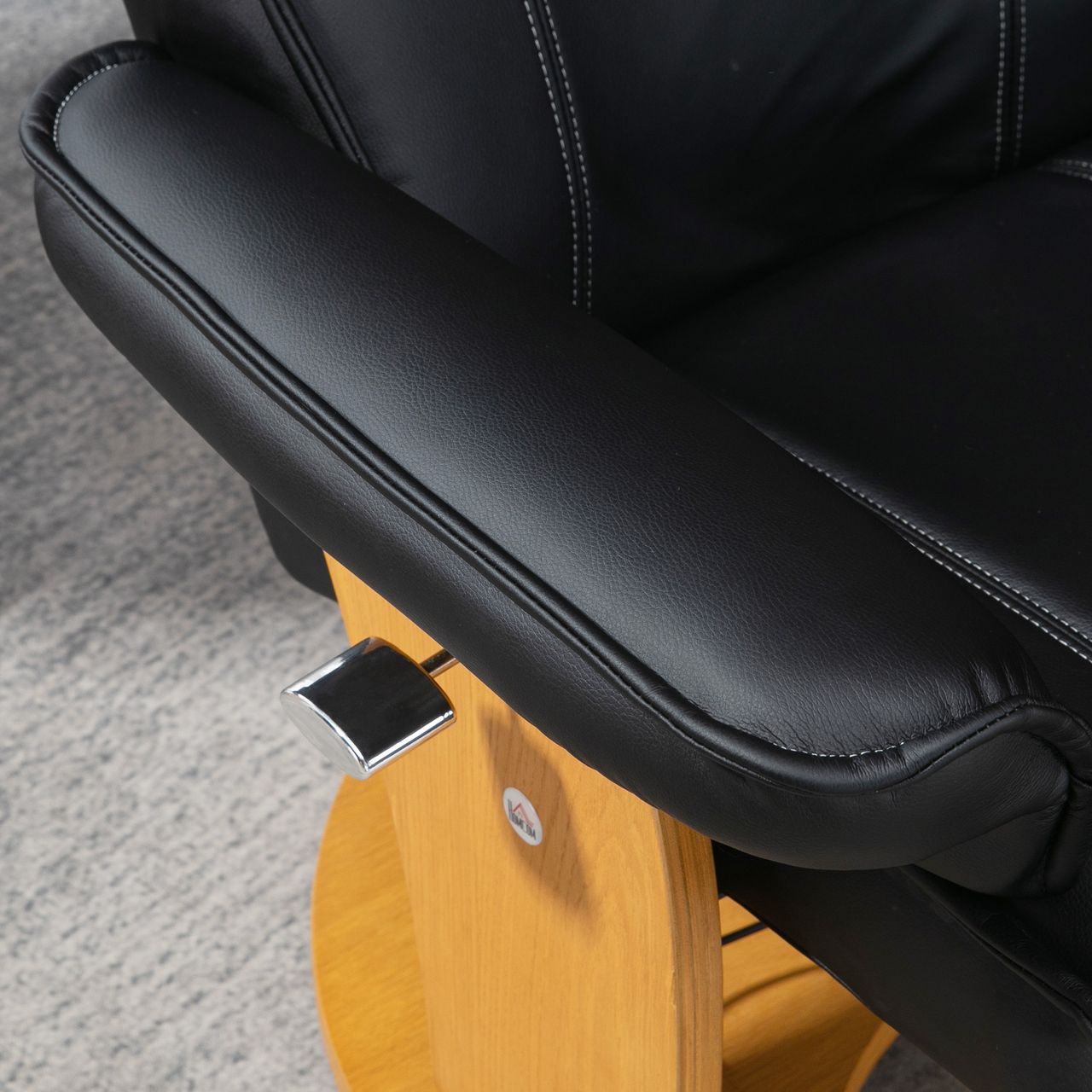HOMCOM Relaxsessel mit Ottomane Ruhesessel mit Liegefunktion für Büro bis 150 kg