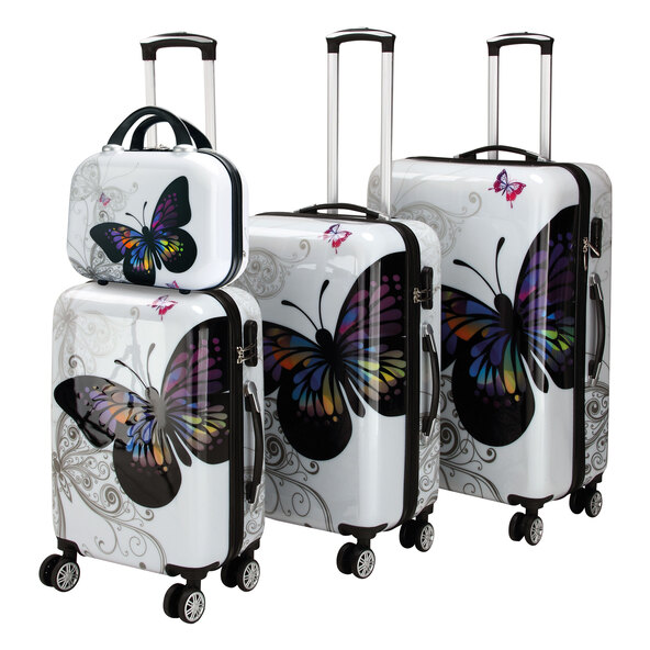 Koffer-Set Butterfly, 4-tlg.