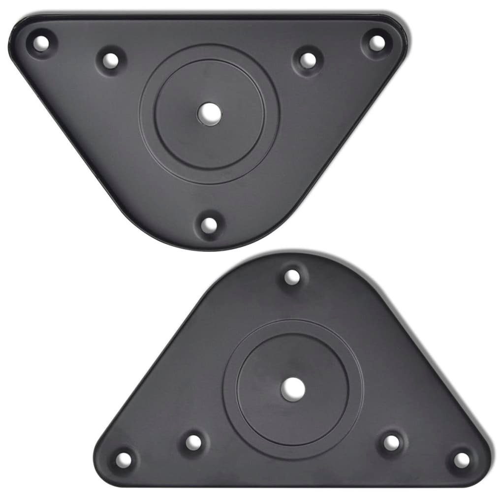 vidaXL Tischbein 4x höhenverstellbares Tischbein Schwarz 710 mm