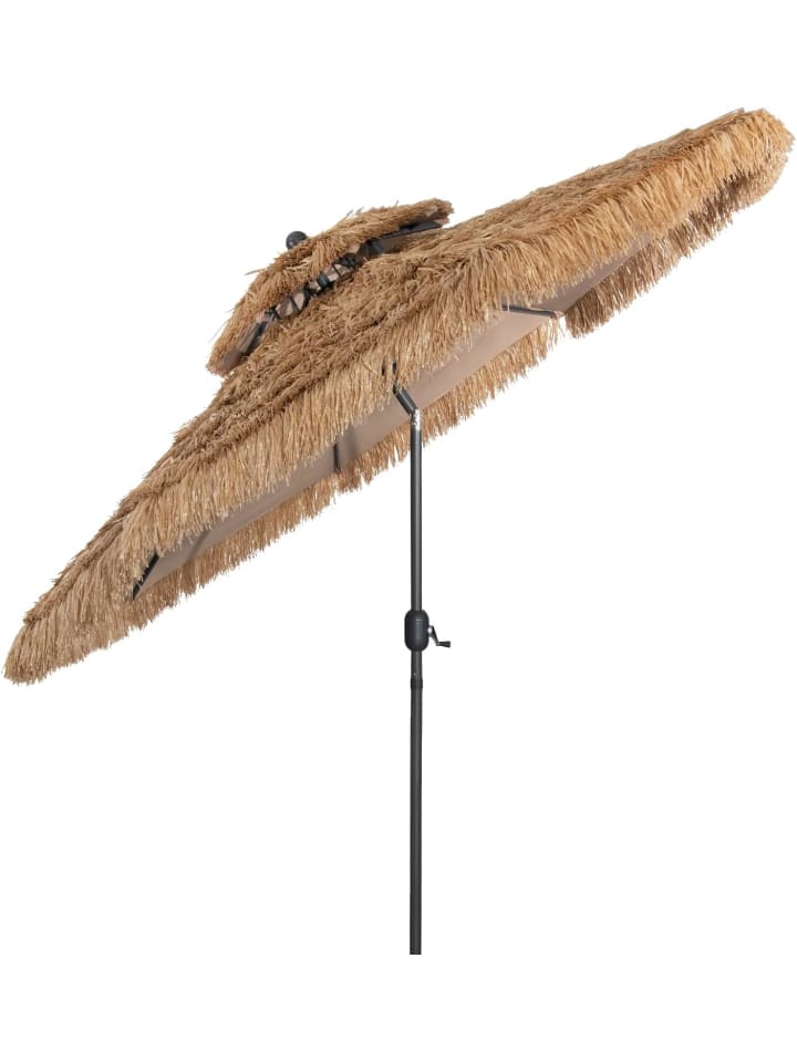 COSTWAY Sonnenschirm Hawaii 270 cm in Braun günstig kaufen onesize