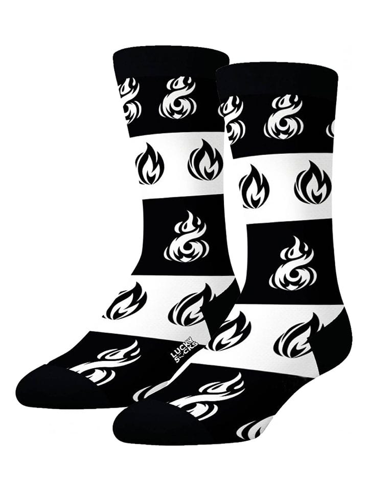 Lucky Socks 2er-Set: Socken in Schwarz/ Weiß günstig kaufen