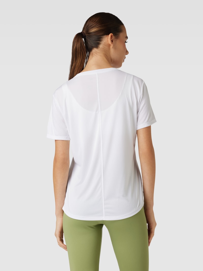 T-Shirt mit Logo-Print in weiss
