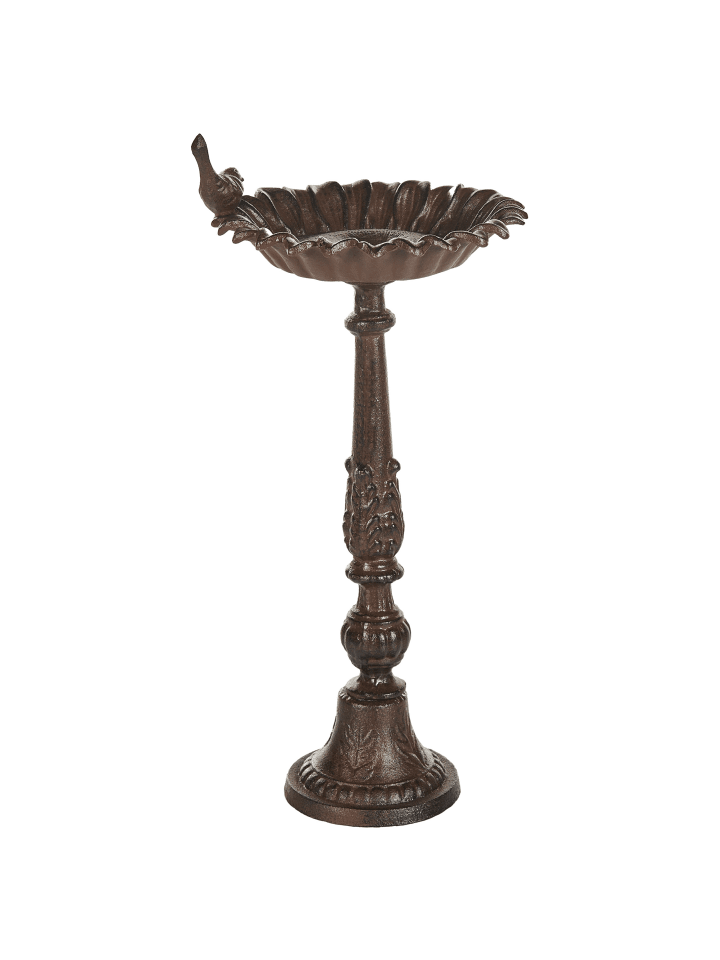Beliani Vogelbrunnen BLACKBIRD in Braun - (W) 23 x (H) 53 x (L) 23 cm günstig kaufen onesize