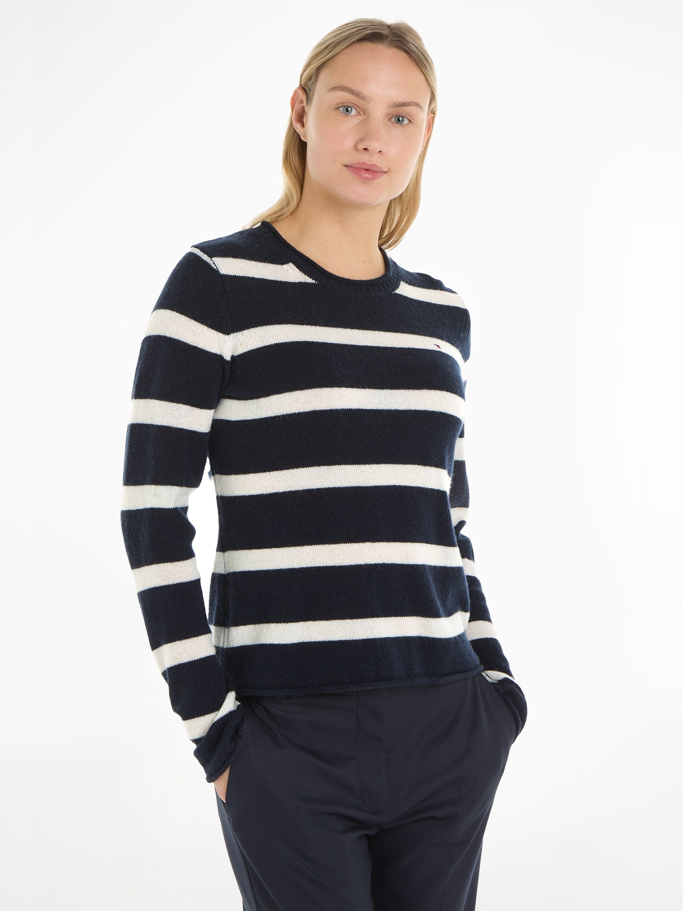 Tommy Hilfiger Strickpullover mit Logostickerei