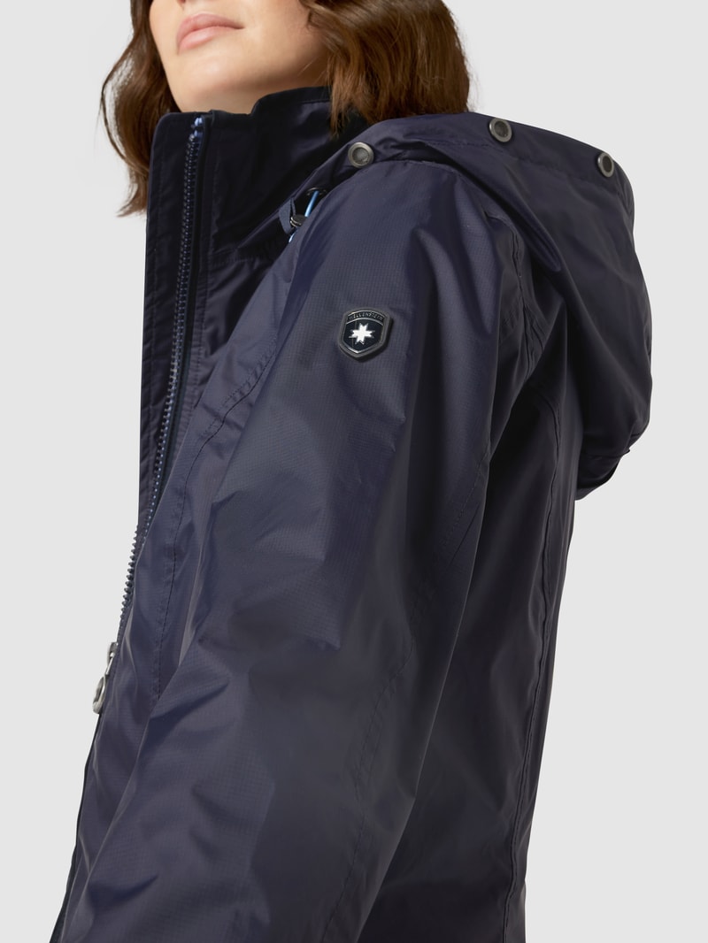 Funktionsjacke mit Kapuze Modell 'Westside' in marineblau