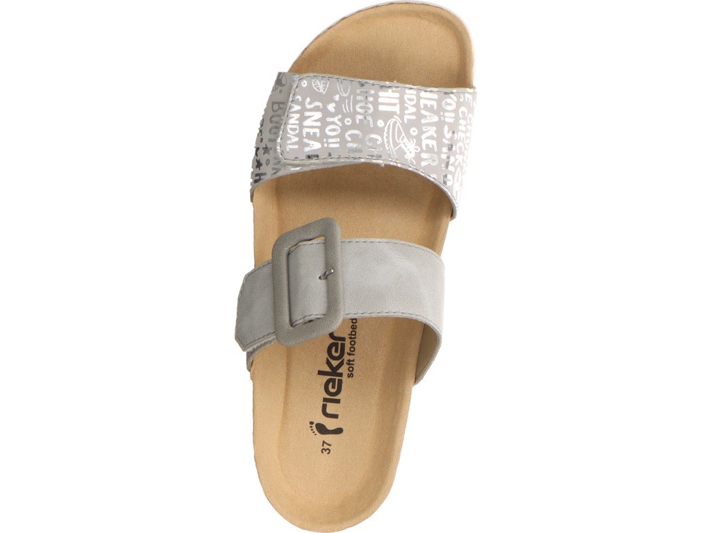 RIEKER Klassische Sandalen grau FSK Damen Sandalen
