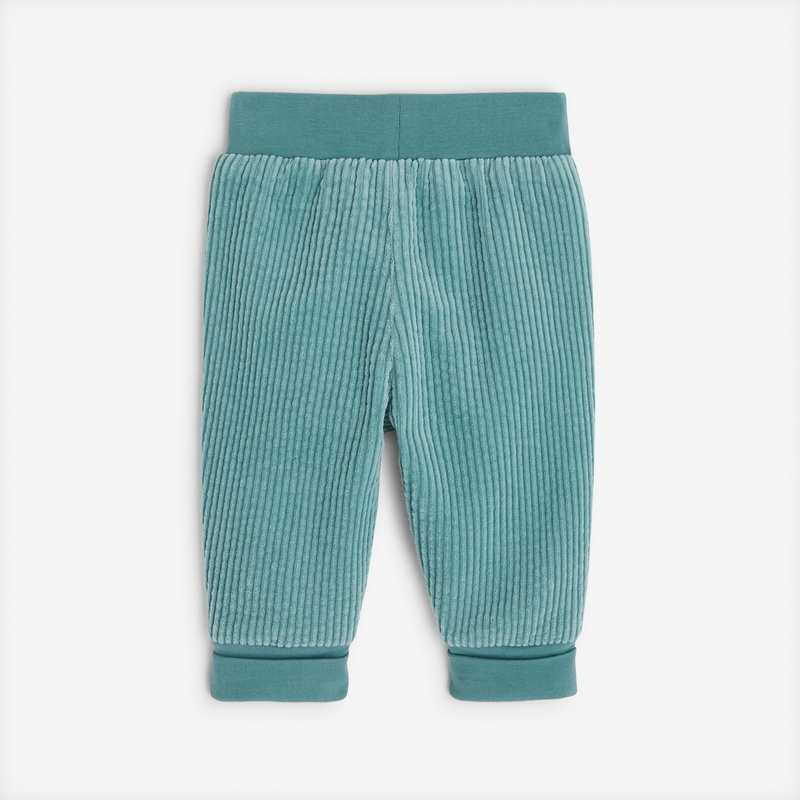 Pantalon bébé mixte en velours puebla vert bleuté naissance Catimini