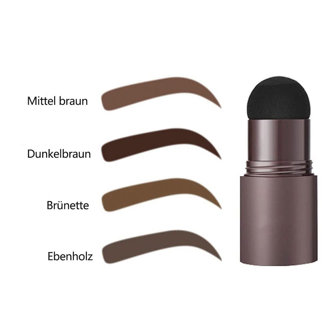 SOTOR Augenbrauenfarbe Brauenstempel,wiederverwendbares Make-up-Brauenpuder-Schablonenset, 1-tlg., für Frauen, Augenbrauen, wasserfestes Make-up-Kosmetik-Set, mittelbraune Brauenstempel