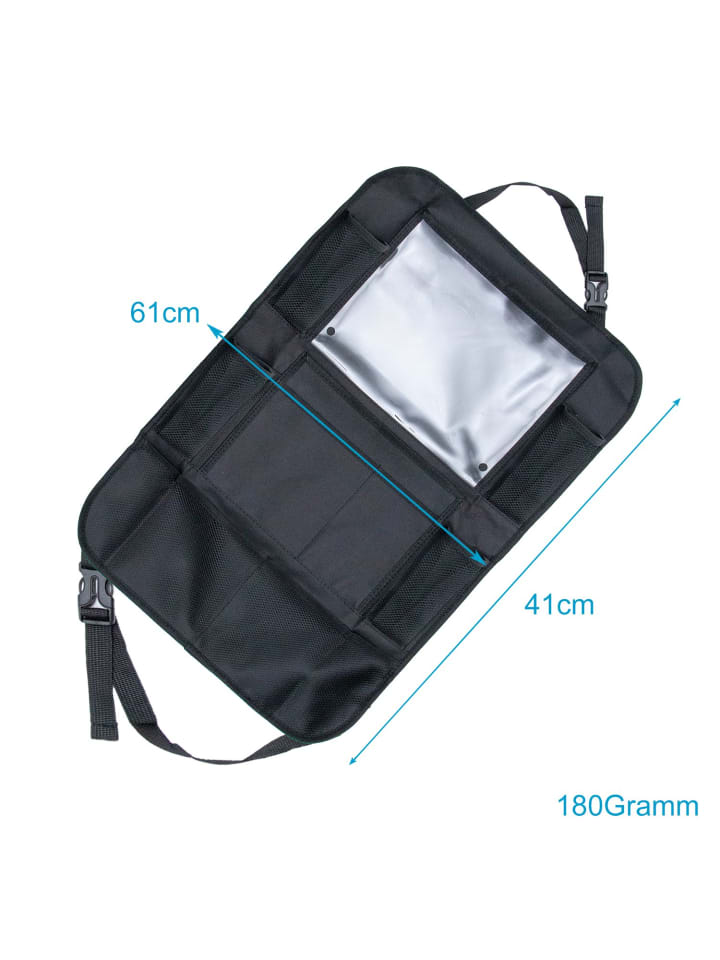 Intirilife Autorücksitz Aufbewahrungstasche in Schwarz günstig kaufen onesize