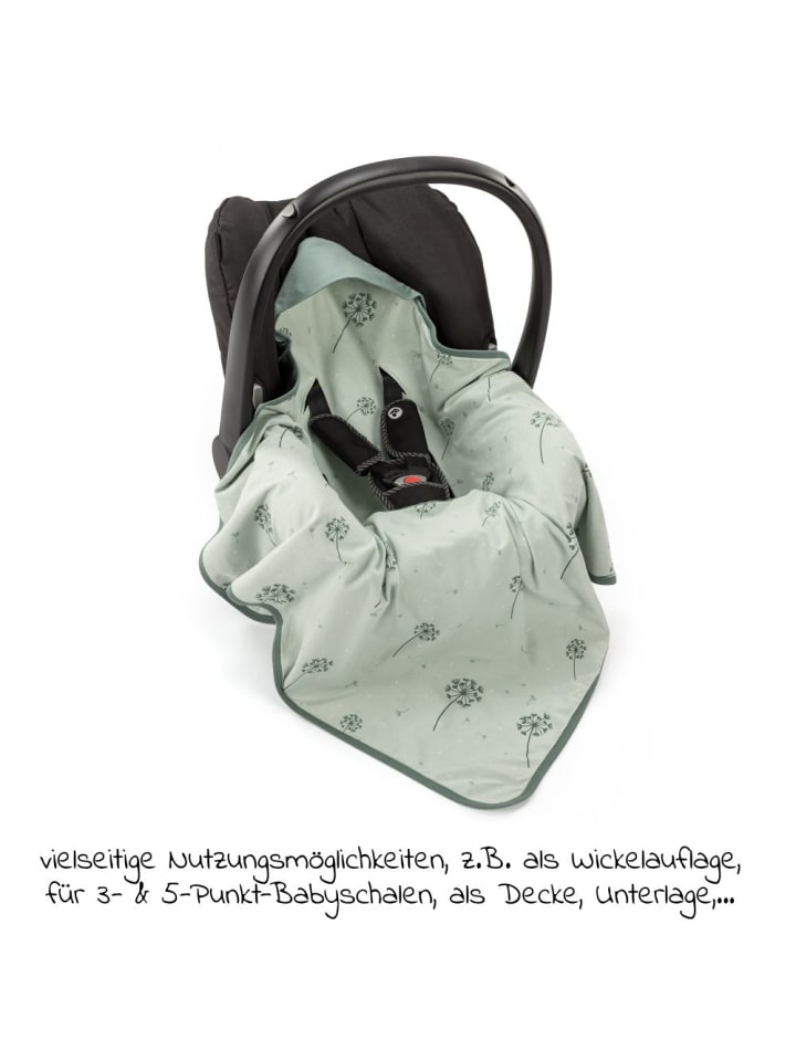 Zamboo Einschlagdecke / leichte Kuscheldecke für Babyschalen in gruen günstig kaufen onesize