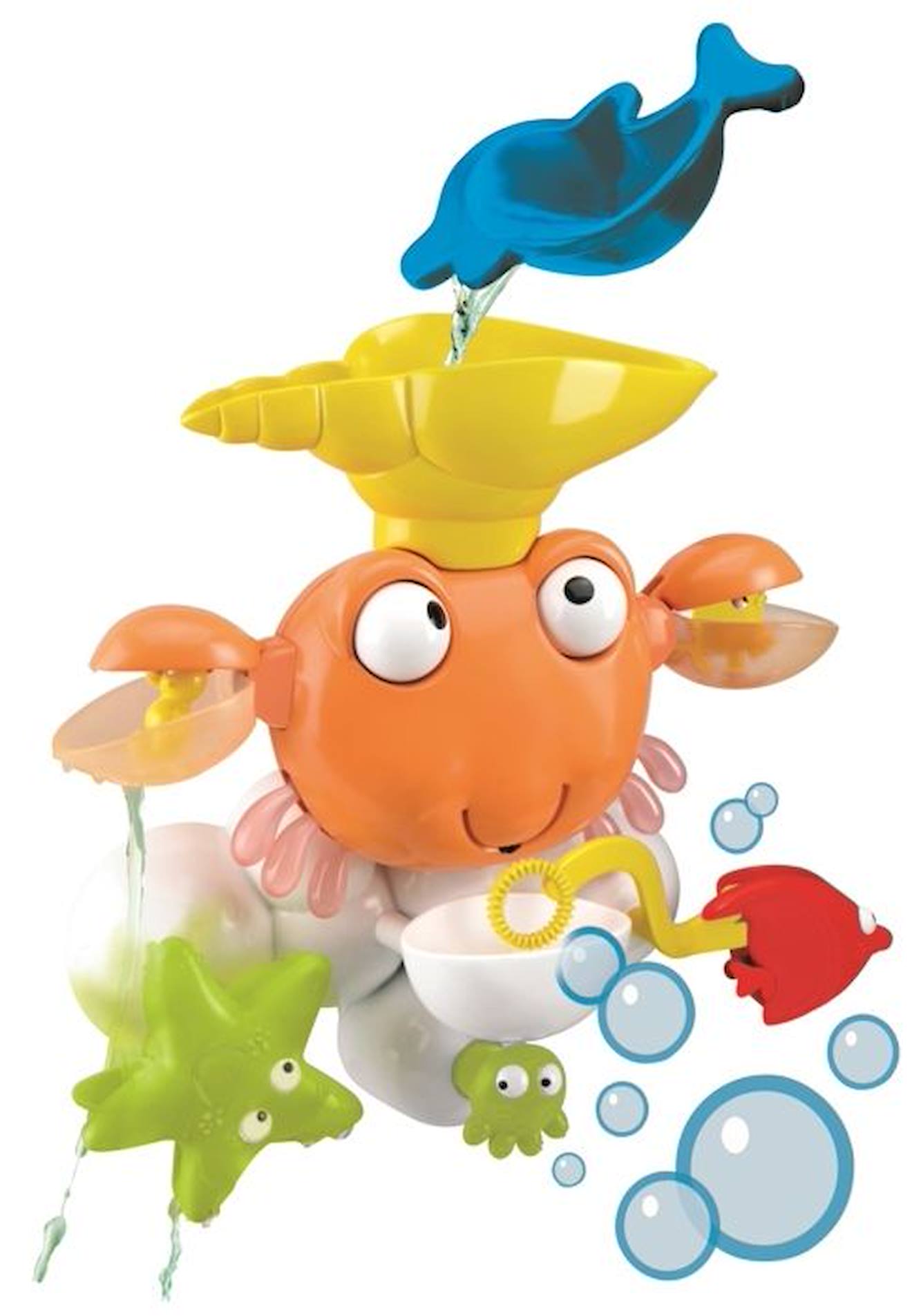 Jeu de Bain avec de nombreuses activités en forme de CRABE noir