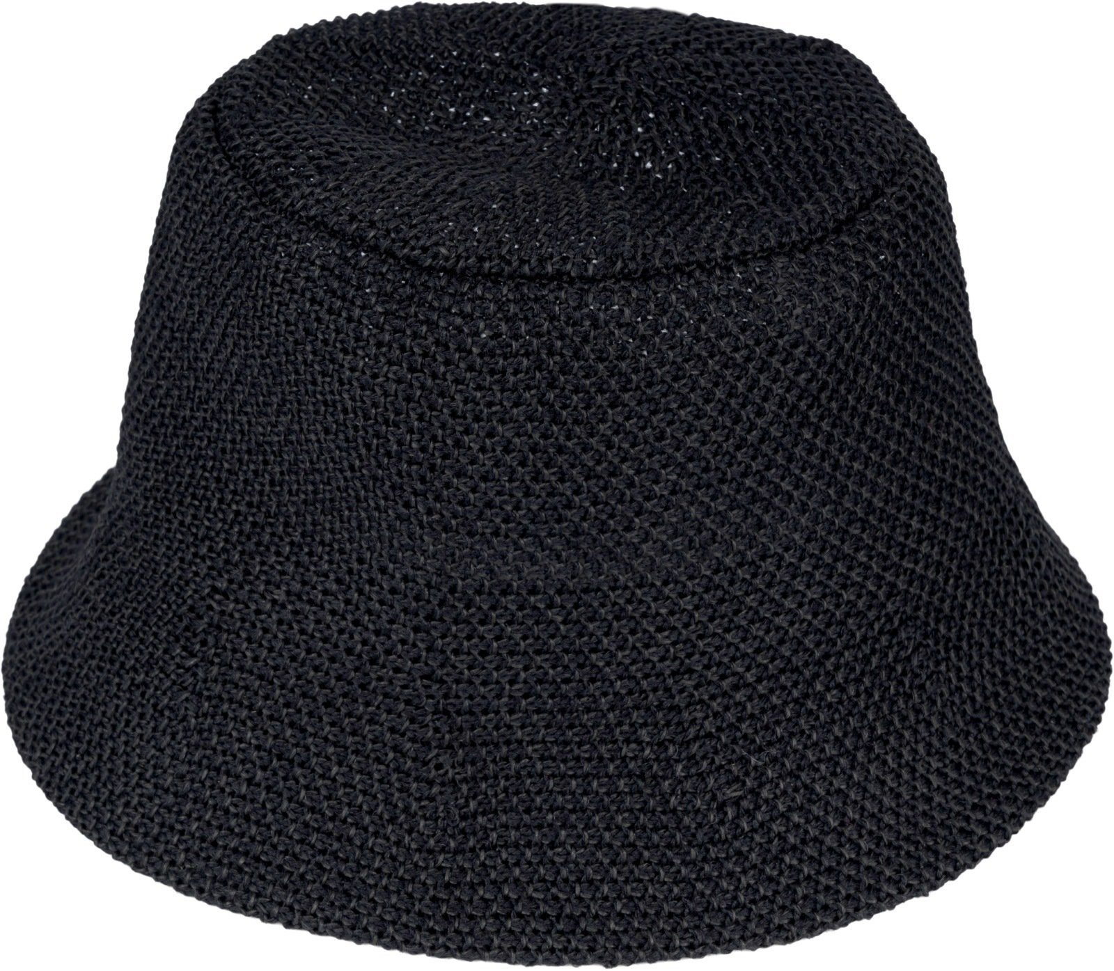 styleBREAKER Fischerhut (1-St) Fischerhut aus Papierstroh - Knautschhut