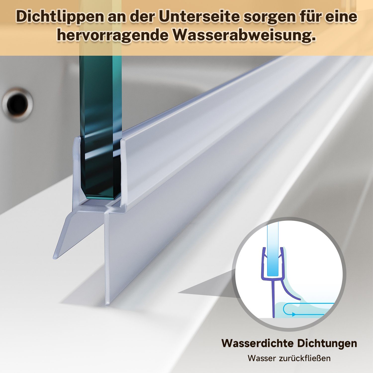 SONNI Badewannenaufsatz Faltwand Faltbar 100x130cm Duschtrennwand Duschabtrennung, Badewannenfaltwand, 2-teilig, Nano Glas, Komfort
